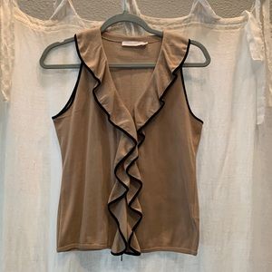 Anne Fontaine, 100% cotton knit top.